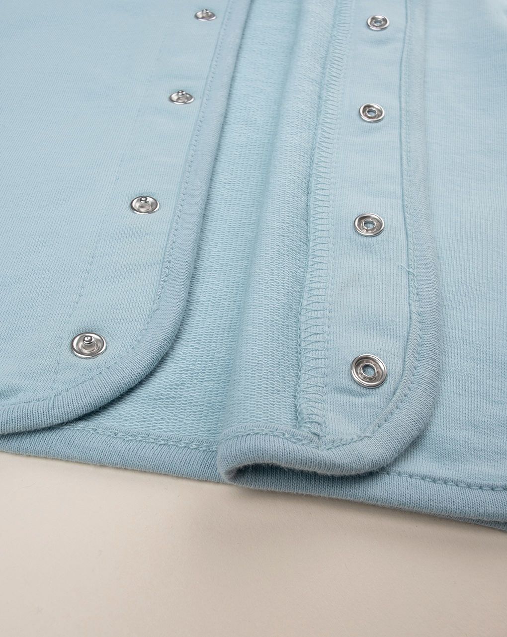 Felpa bimbo azzurra con cappuccio