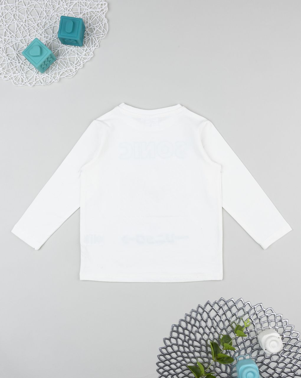 T--shirt bianca bambino sonic