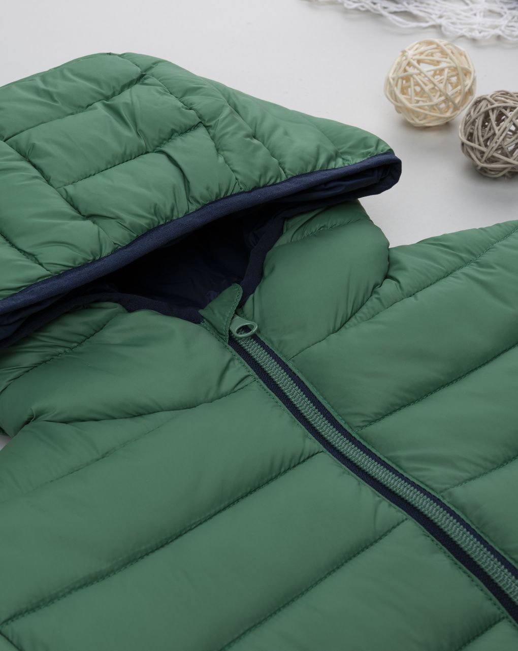 Giacca nylon riciclato verde bimbo