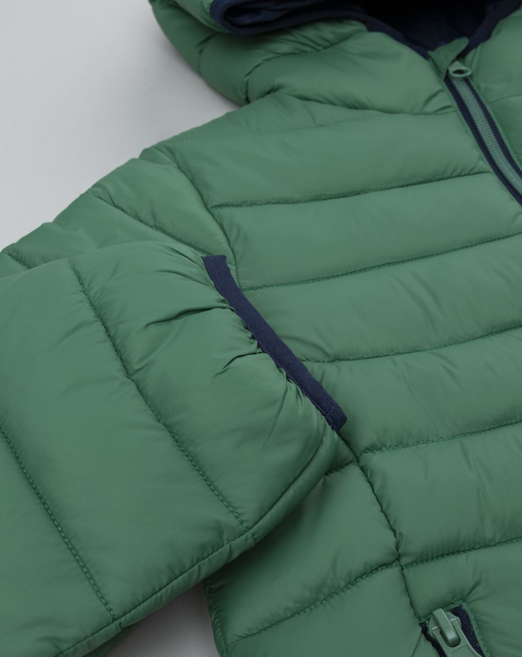 Giacca nylon riciclato verde bimbo