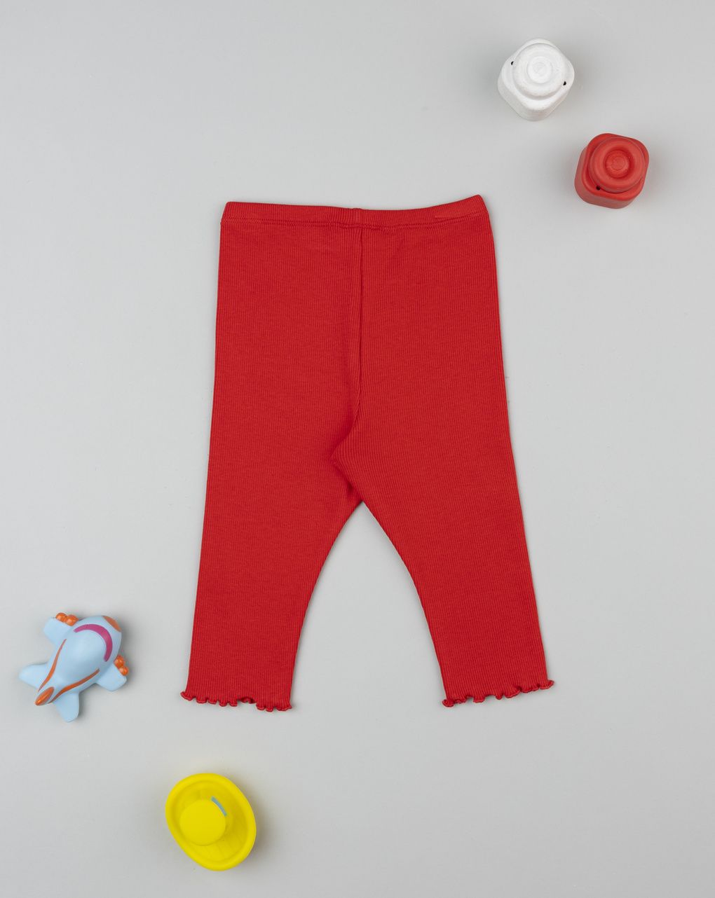 Legging bimba rosso cuori