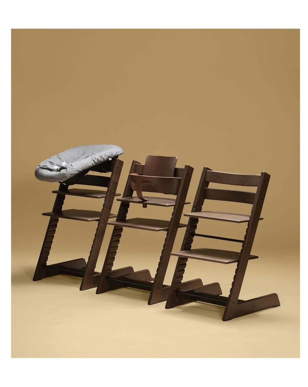 Tripp trapp sedia rovere rovere marrone personalizzabile - stokke®