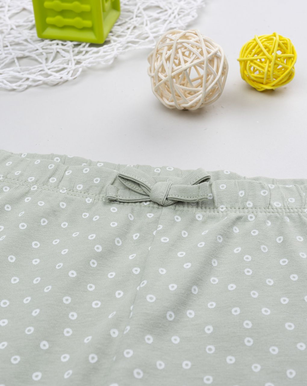 Legging bimba verdi fiori allover