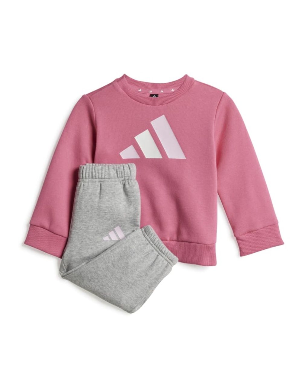 Jogger adidas bambina rosa/grigio