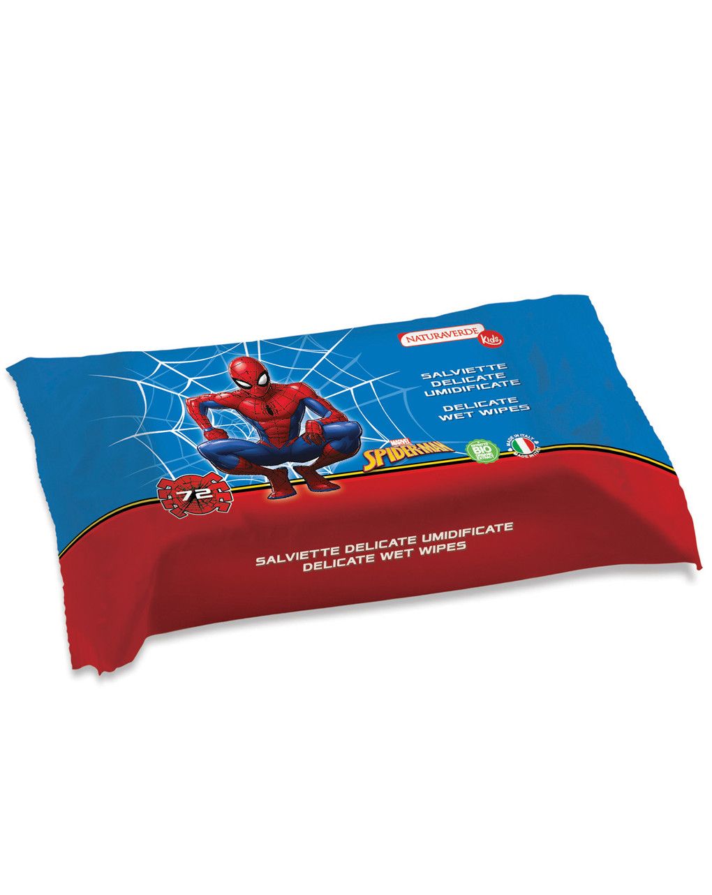 Salviette umidificate spiderman  72pz - naturaverde