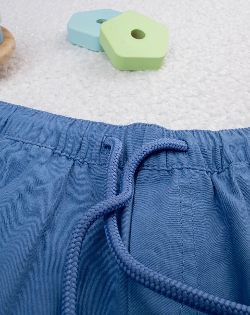 Pantalone twill bimbo blu