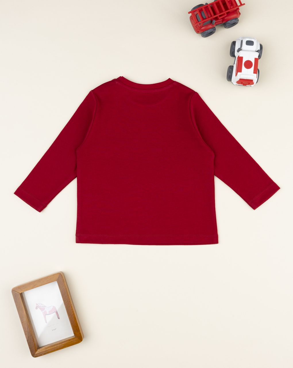 T-shirt bimbo rossa girocollo