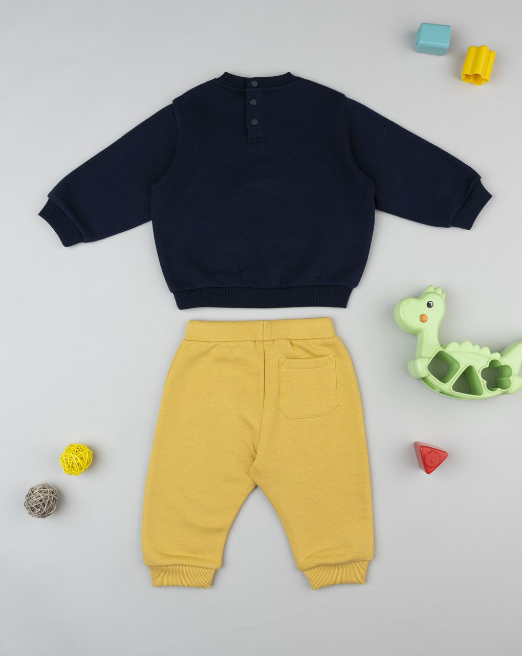Jogger bimbo blu/giallo dino
