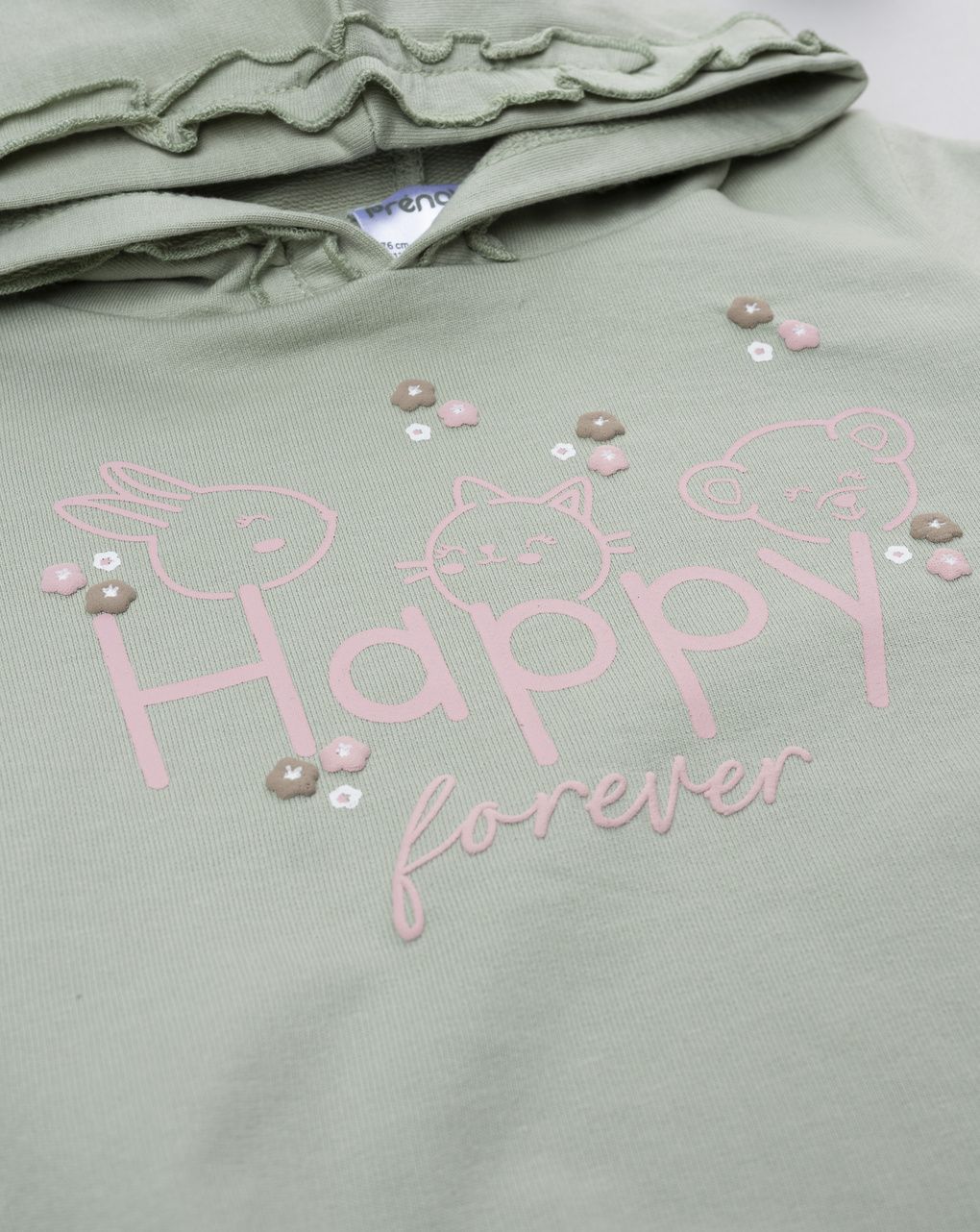 Completo jogging bimba verde "happy"