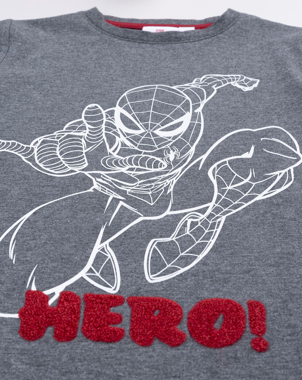 T-shirt bimbo grigia stampa spiderman