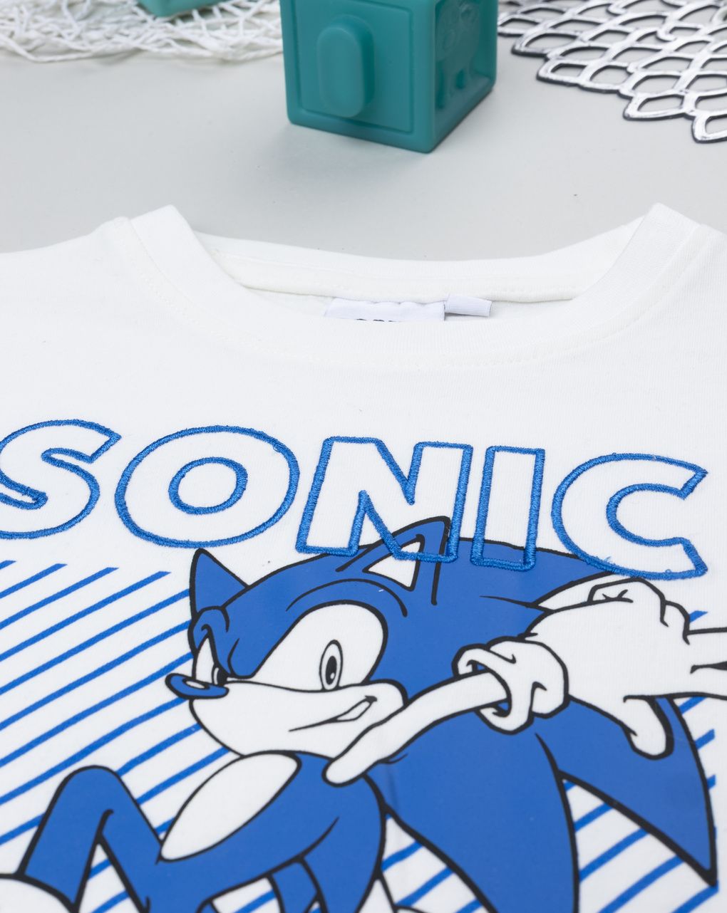 T--shirt bianca bambino sonic