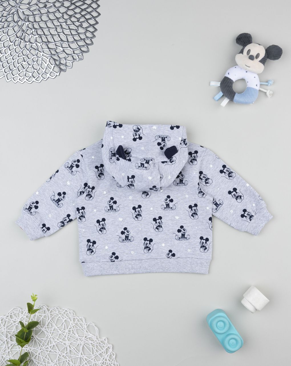 Felpa grigia bimbo disney topolino