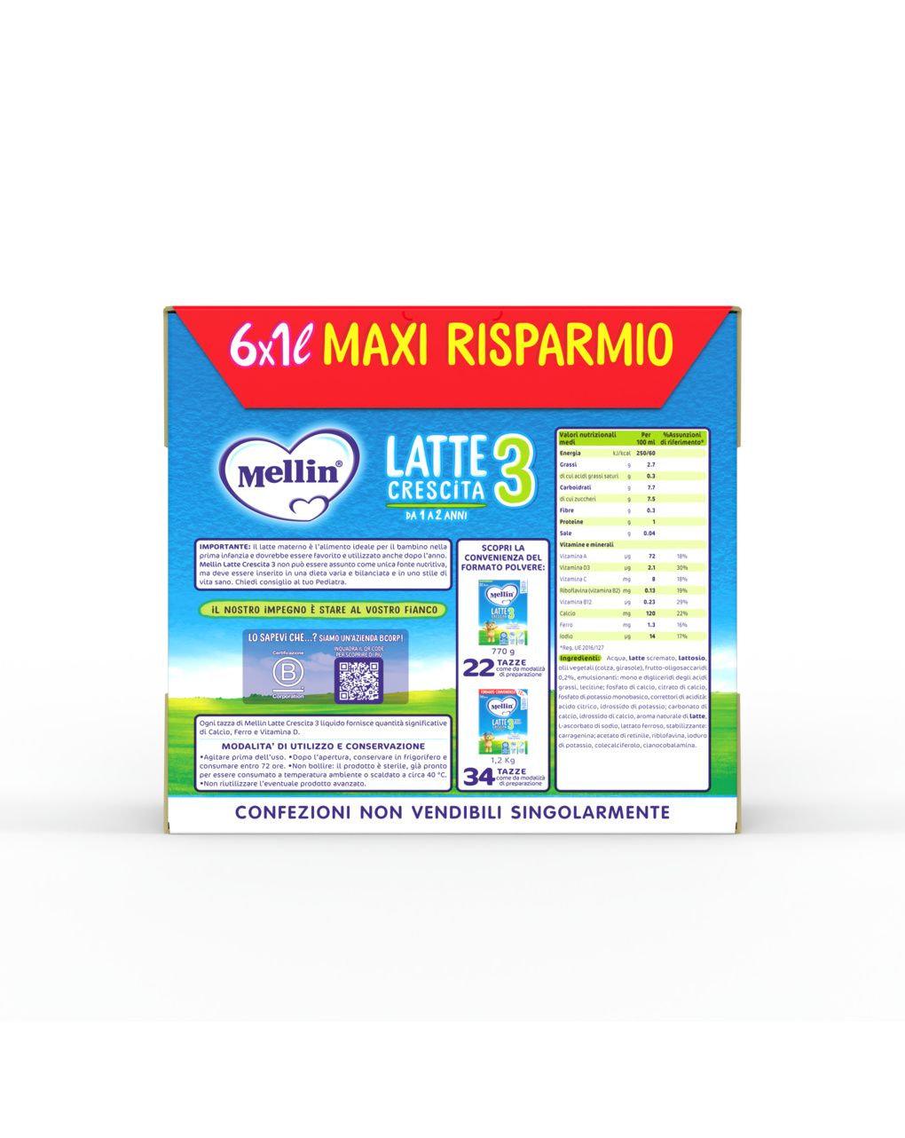 Latte gum 3 6x1000mlx1 - mellin