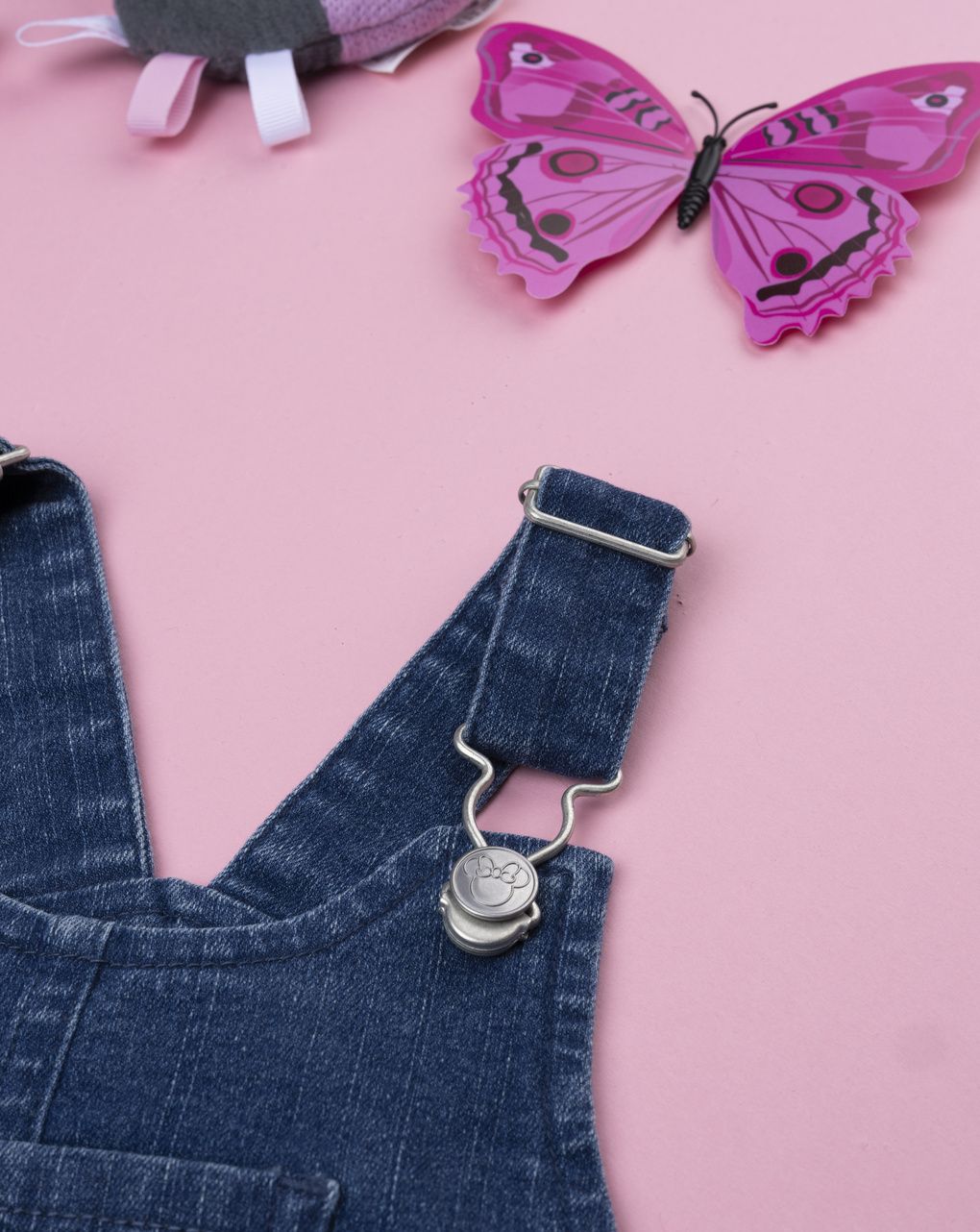 Salopette denim bimba minnie
