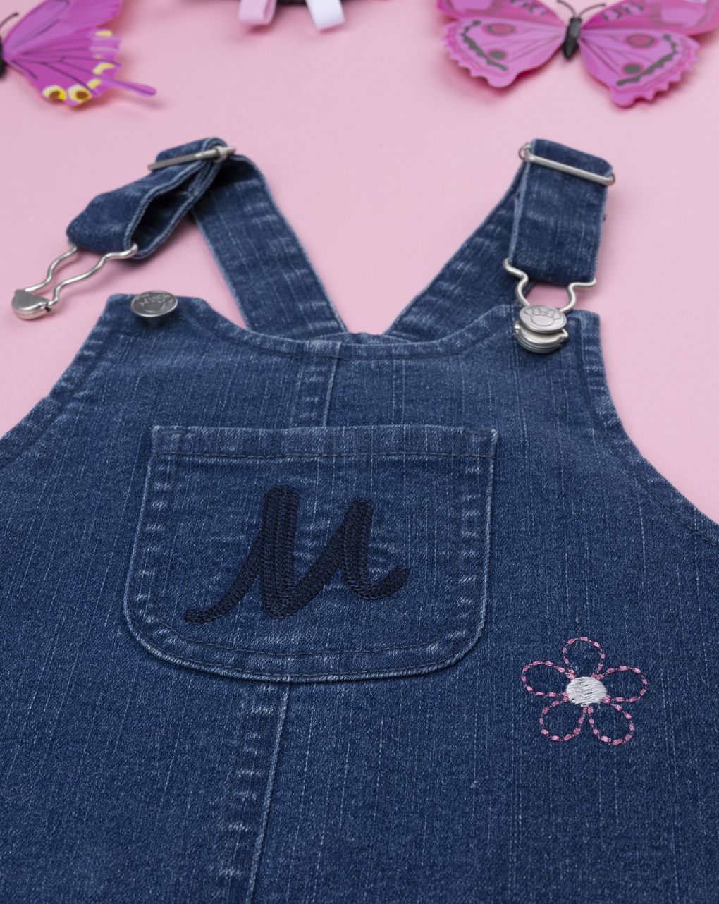 Salopette denim bimba minnie