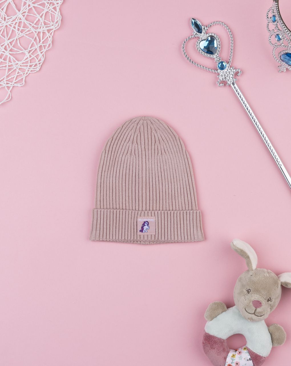 Berretto rosa bimba unicorno