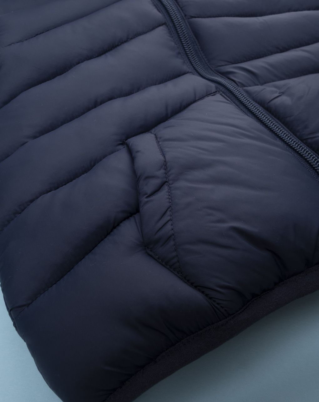 Giacca bimbo blu materiale riciclato