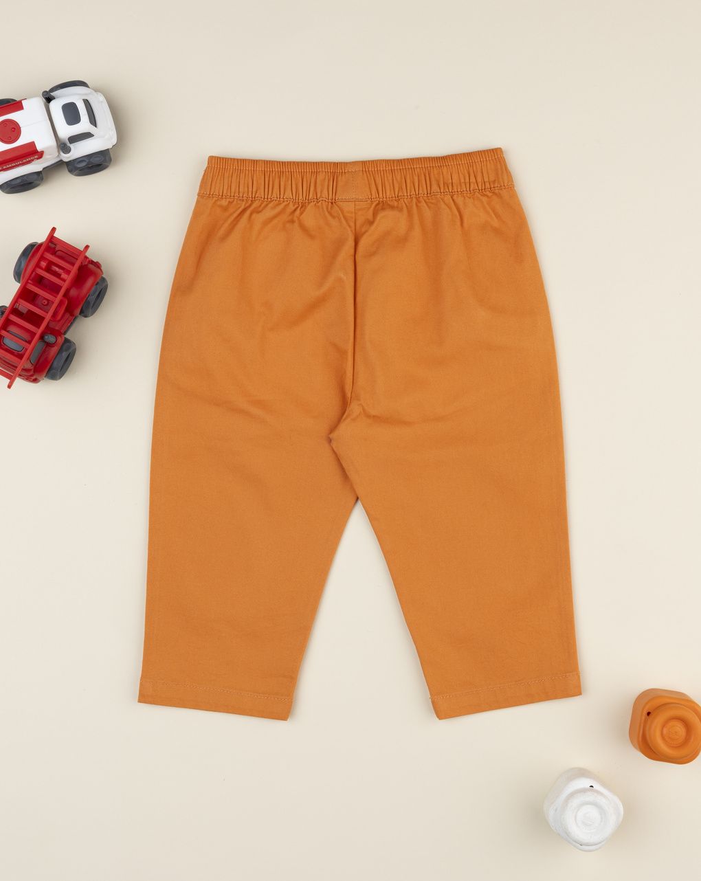 Pantalone twill bimbo arancione