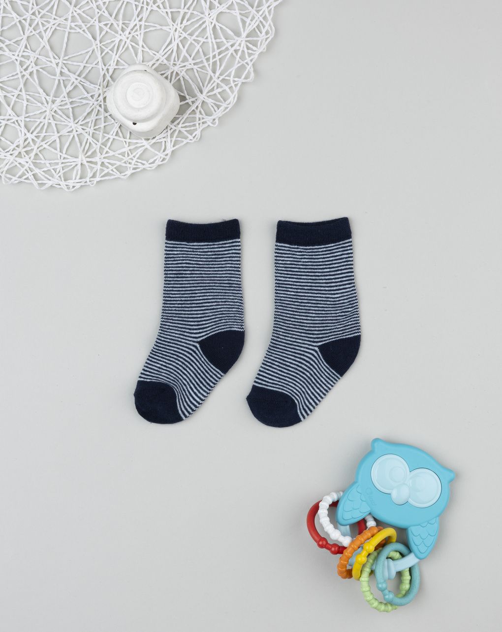 Gambaletti righe blu bambino