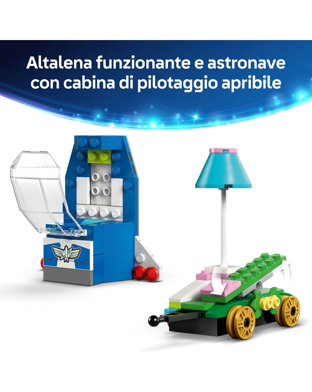 Lego disney pixar 43264 toy story: treno rc, auto, 4 minifigure 4+