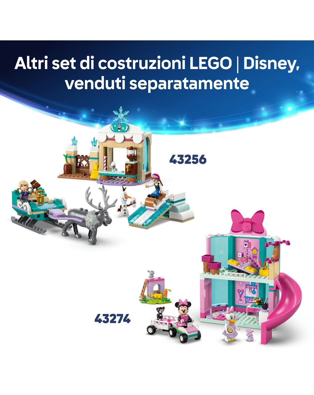 Lego disney pixar 43264 toy story: treno rc, auto, 4 minifigure 4+