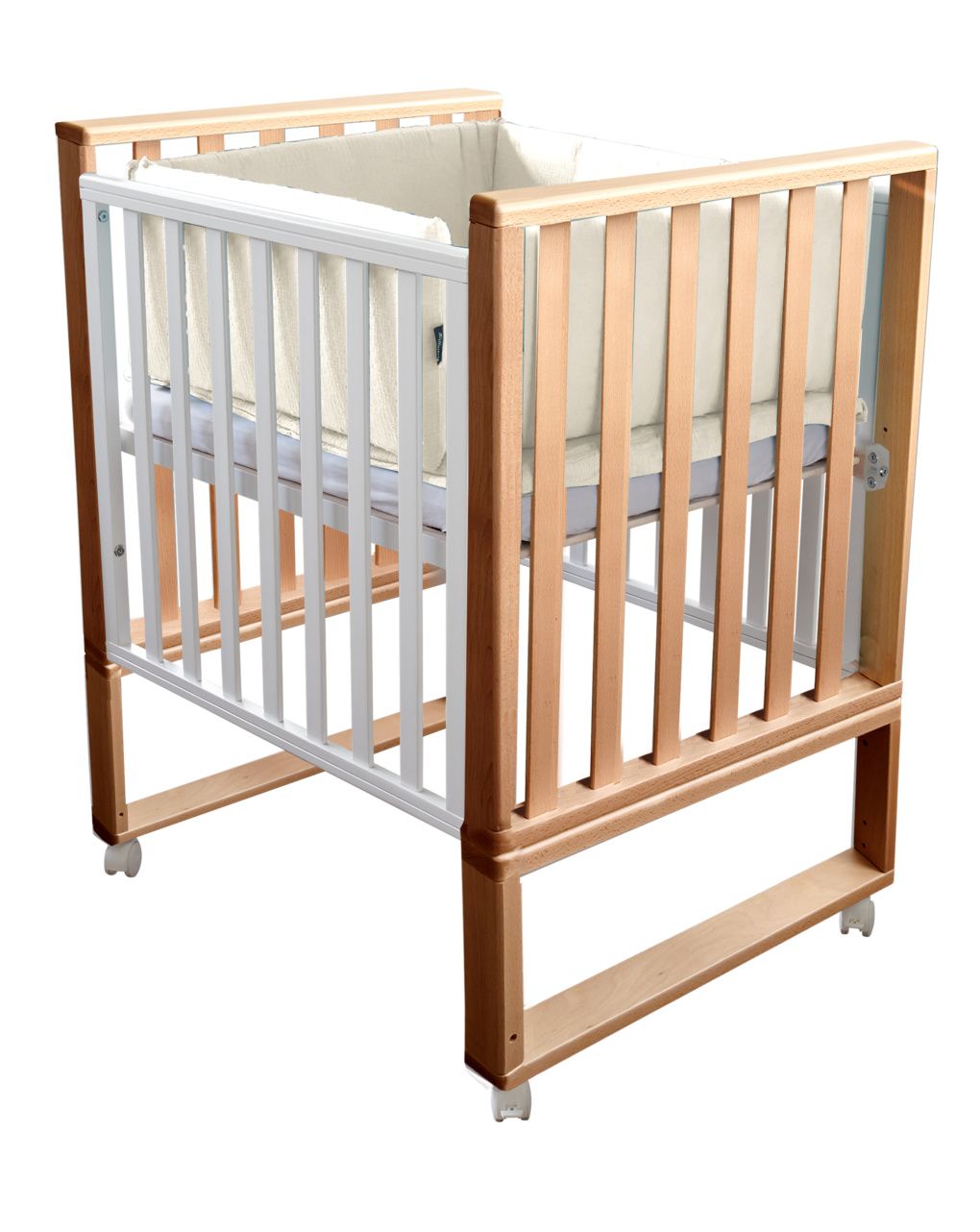 Letto infinito naturale-bianco c/tessile muslin burro - italbaby