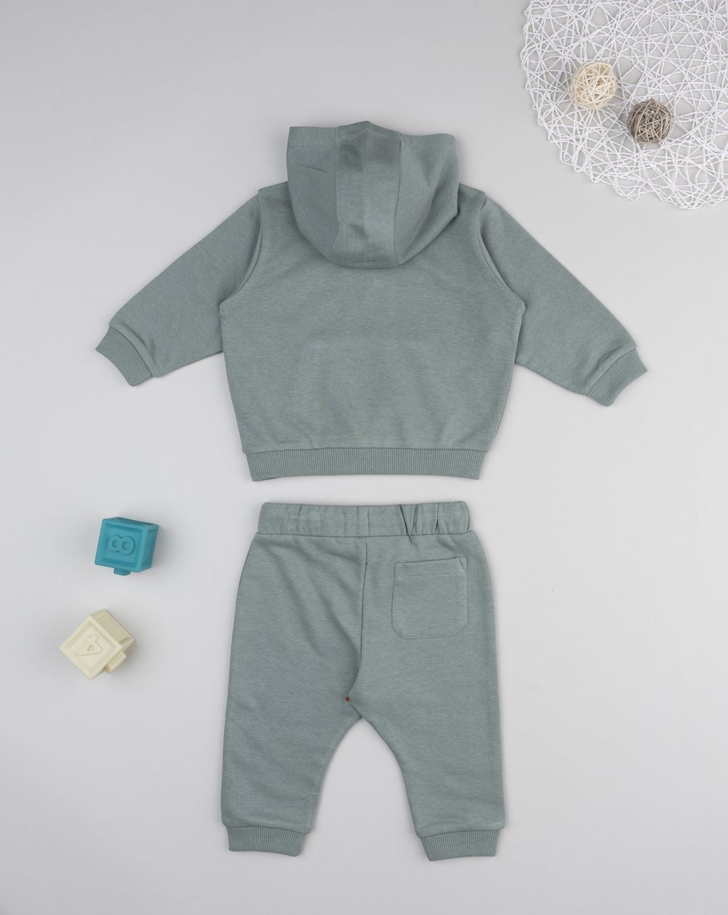 Completo jogging bimbo verde koala