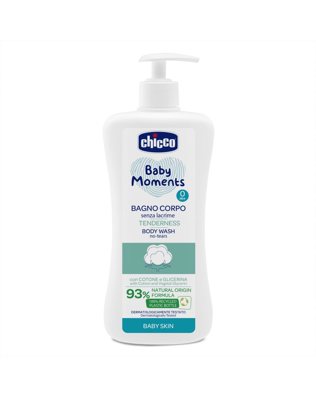 Bagno corpo tenerezza chicco baby moments baby skin 500ml - chicco