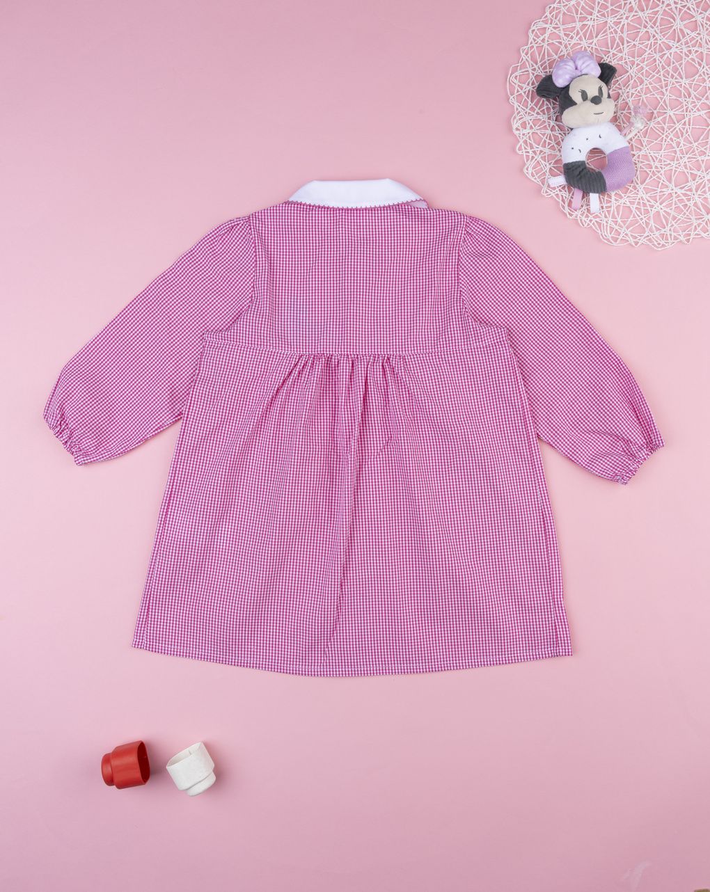 Grembiule rosa bambina disney minnie