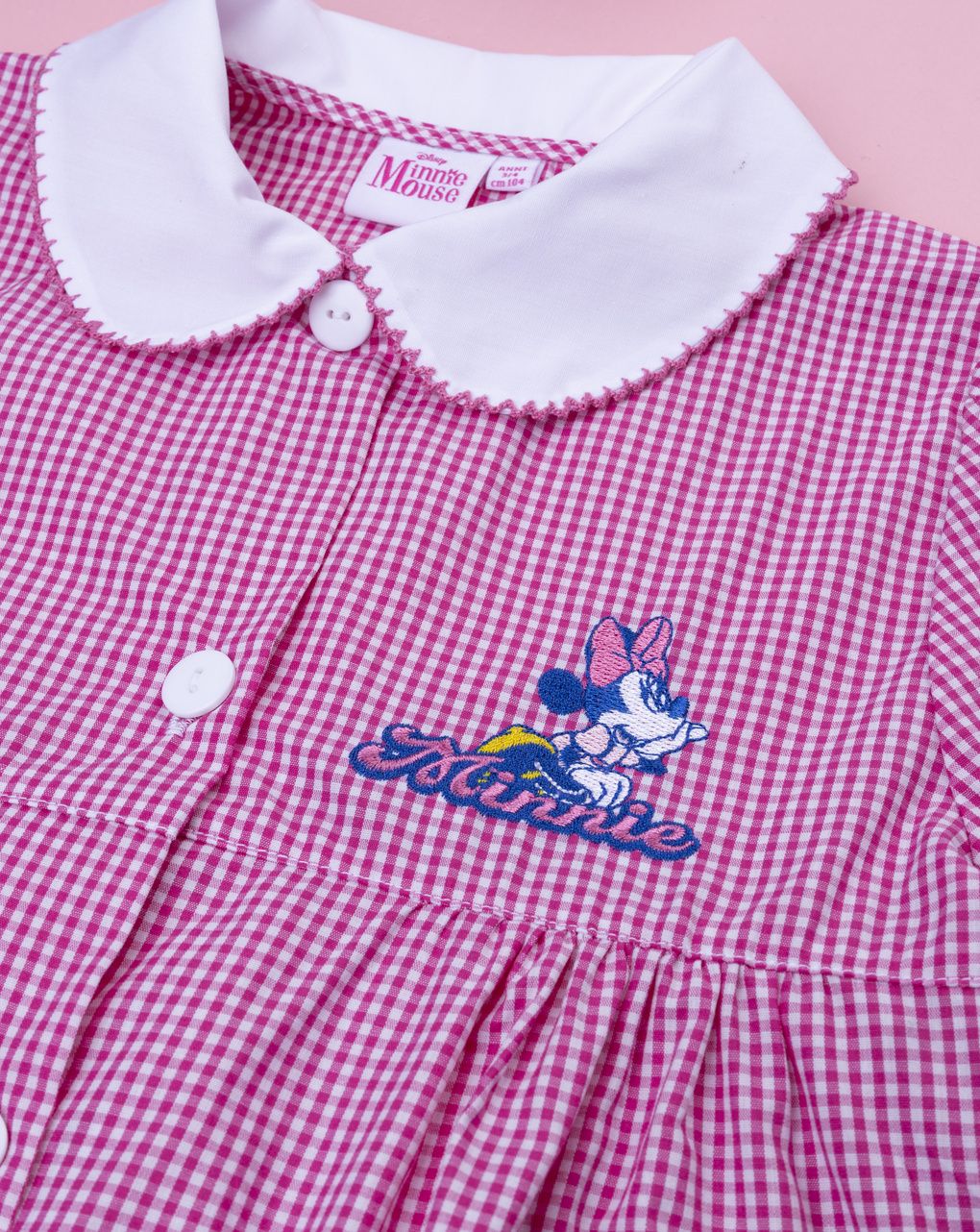Grembiule rosa bambina disney minnie