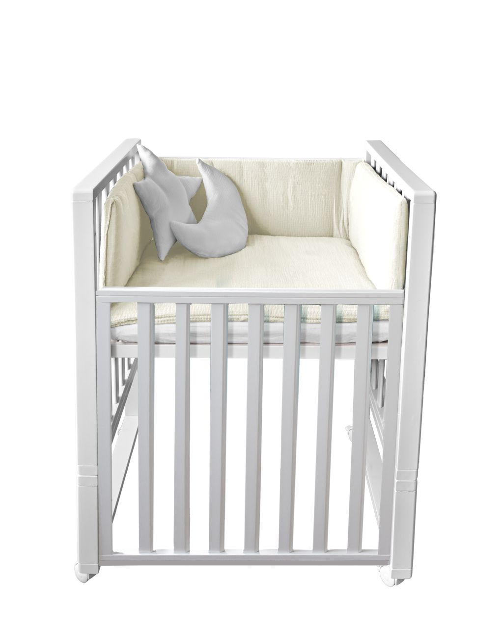 Letto infinito bianco c/tessile muslin burro - italbaby