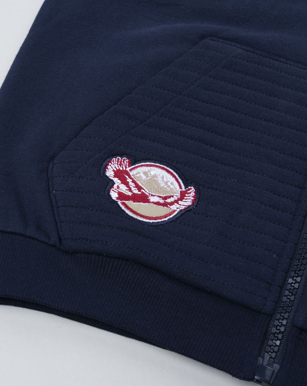 Felpa bambino blu con patch