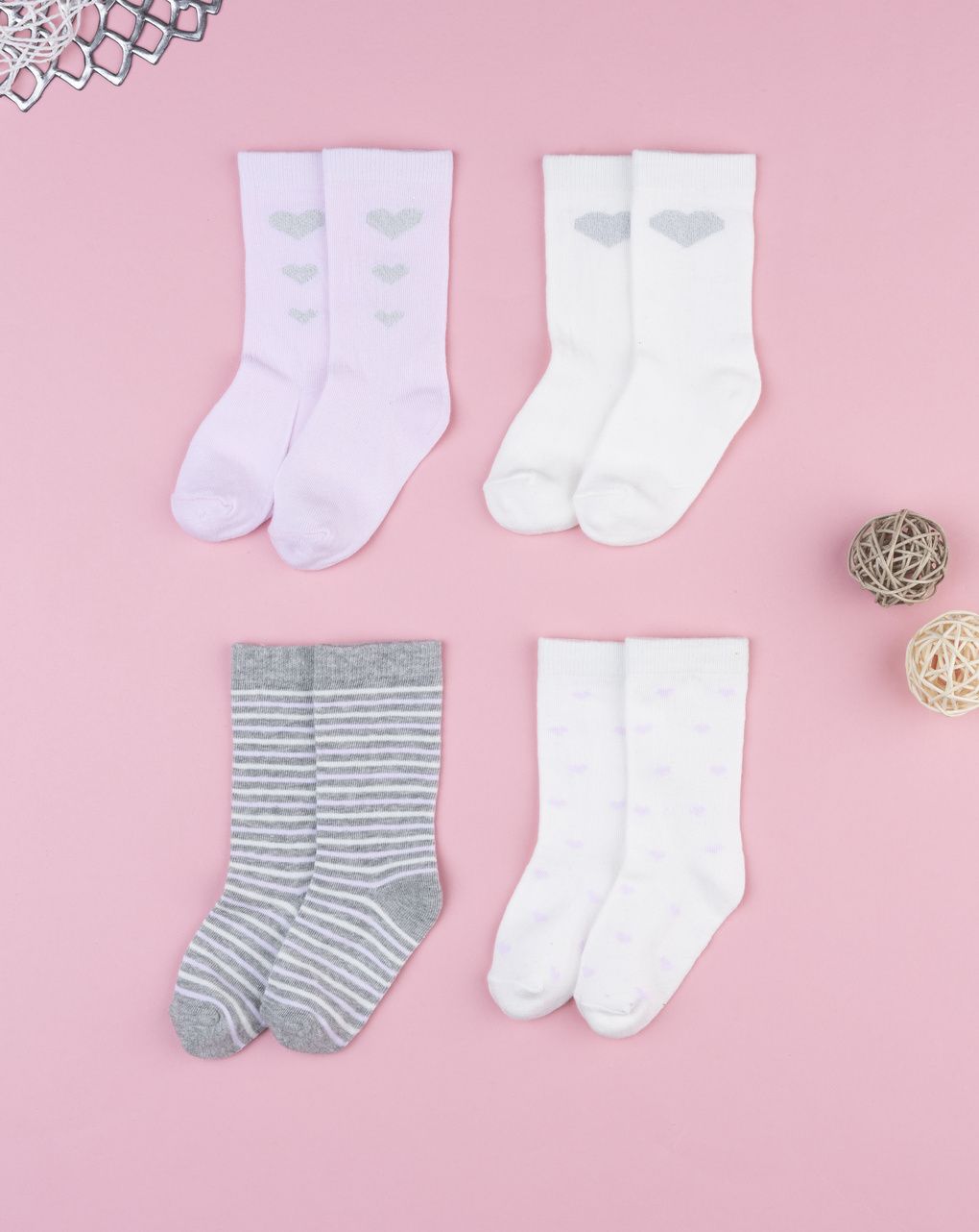 Pack 4 gambaletti bimba