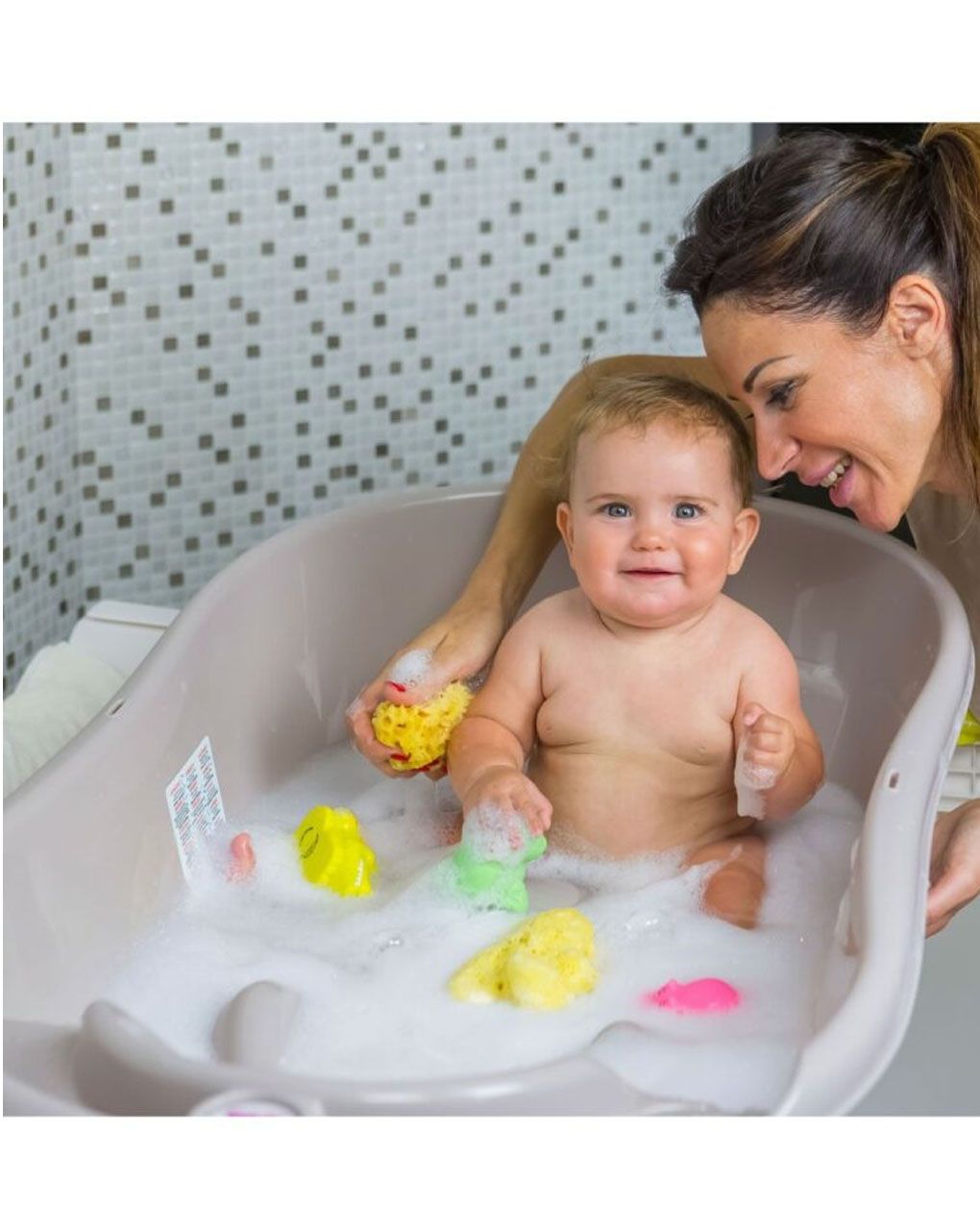 Vaschetta da bagno onda azzurra 0-12 mesi - ok baby