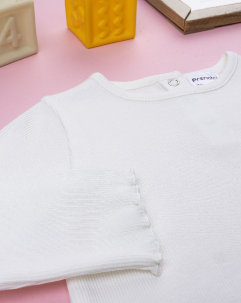 T-shirt costina bimba bianca
