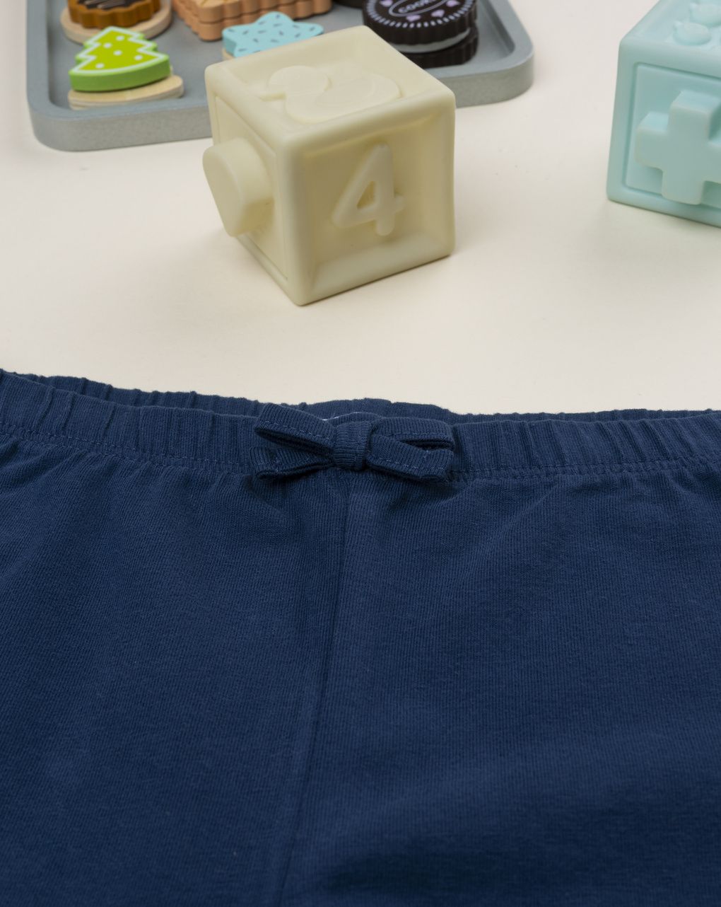 Legging bimba blu fiori