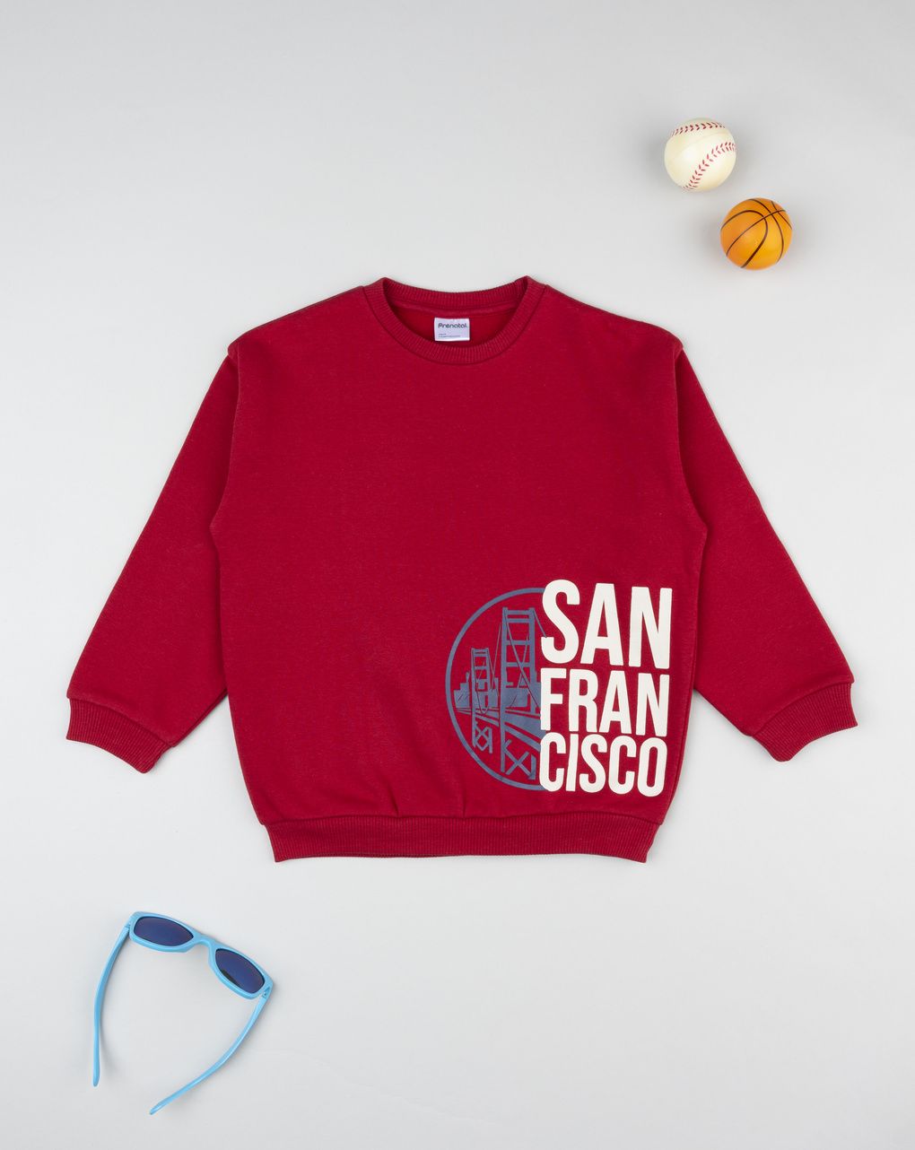 Felpa bimbo bordeaux san francisco