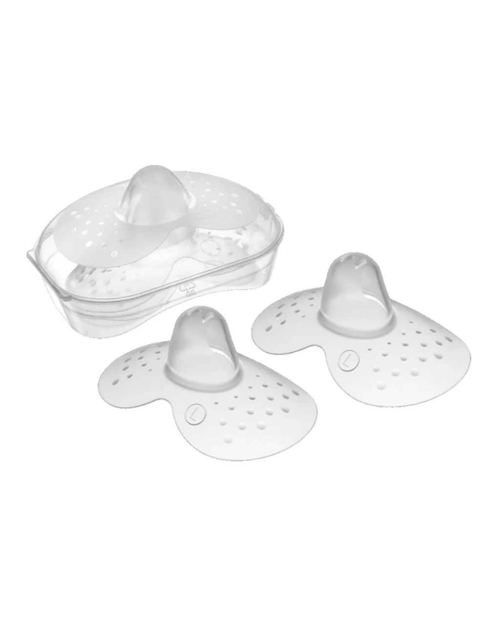 Paracapezzoli in silicone misura large + box sterilizzatore - mam