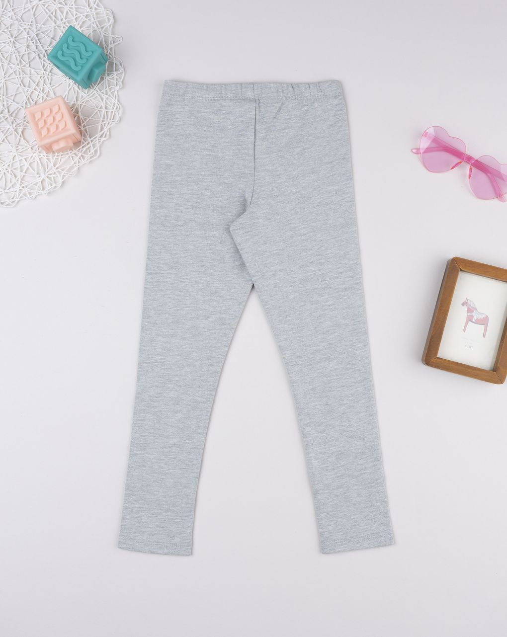 Legging bimba grigio