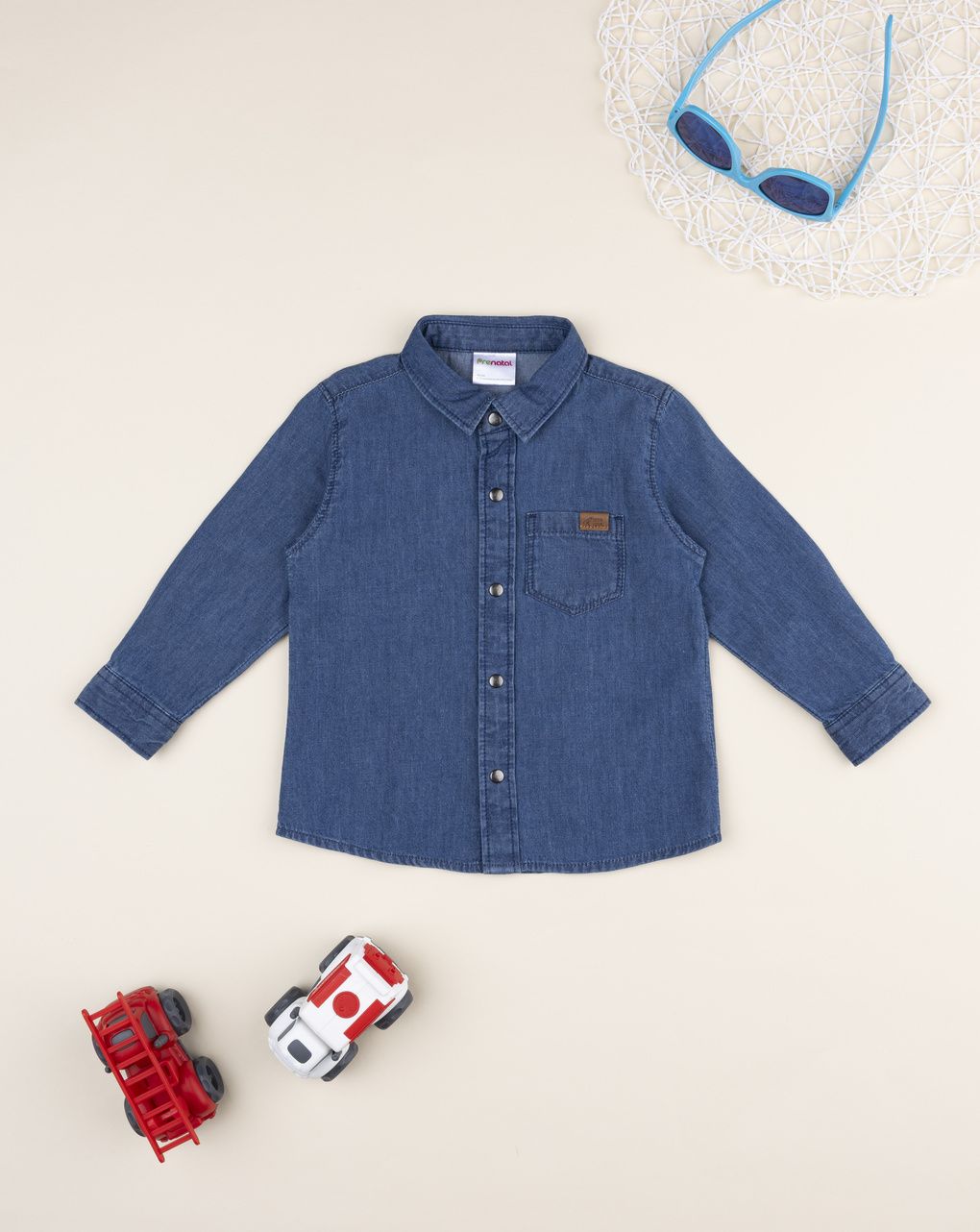 Camicia bimbo blu denim