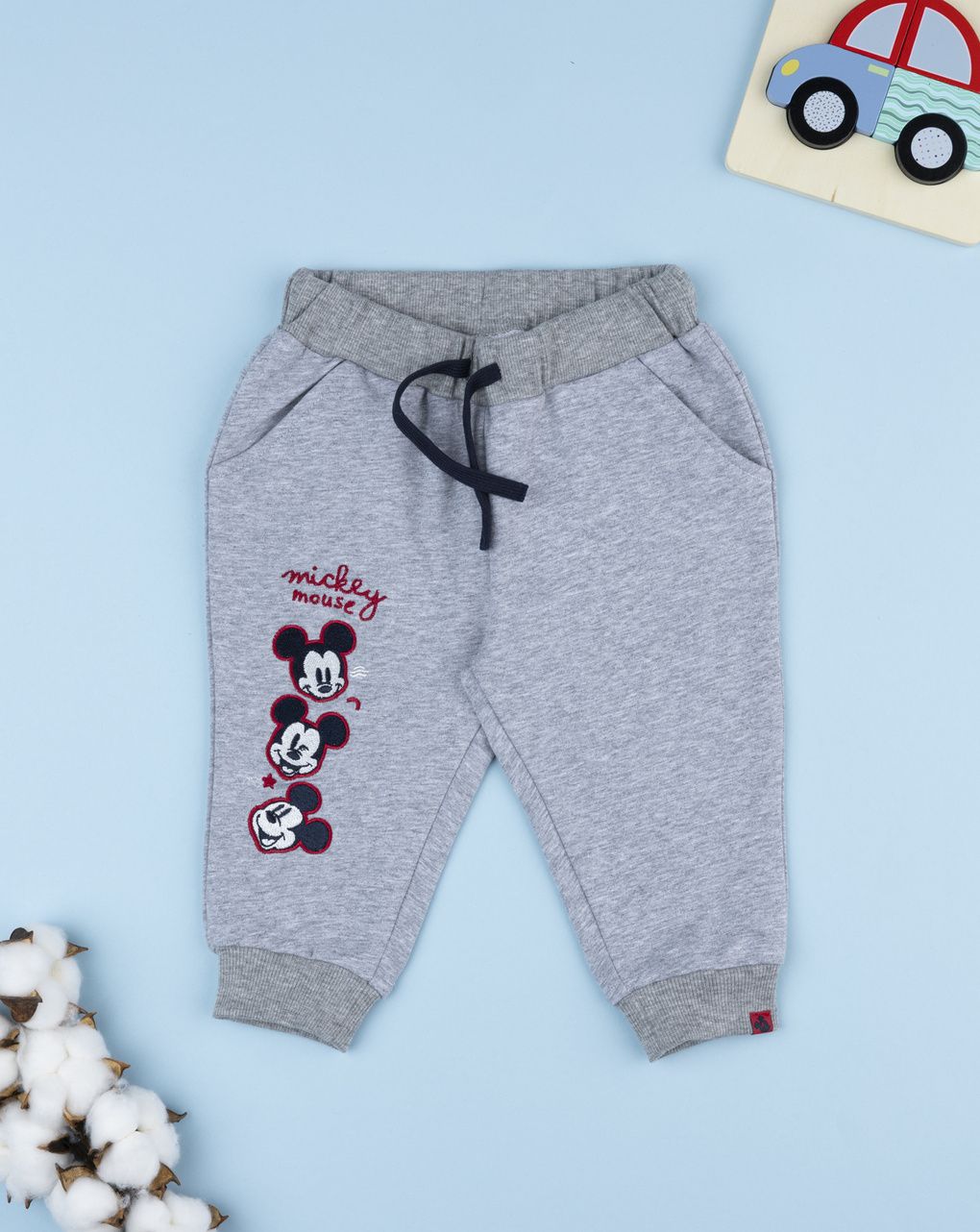 Pantalone bimbo grigio mickey mouse