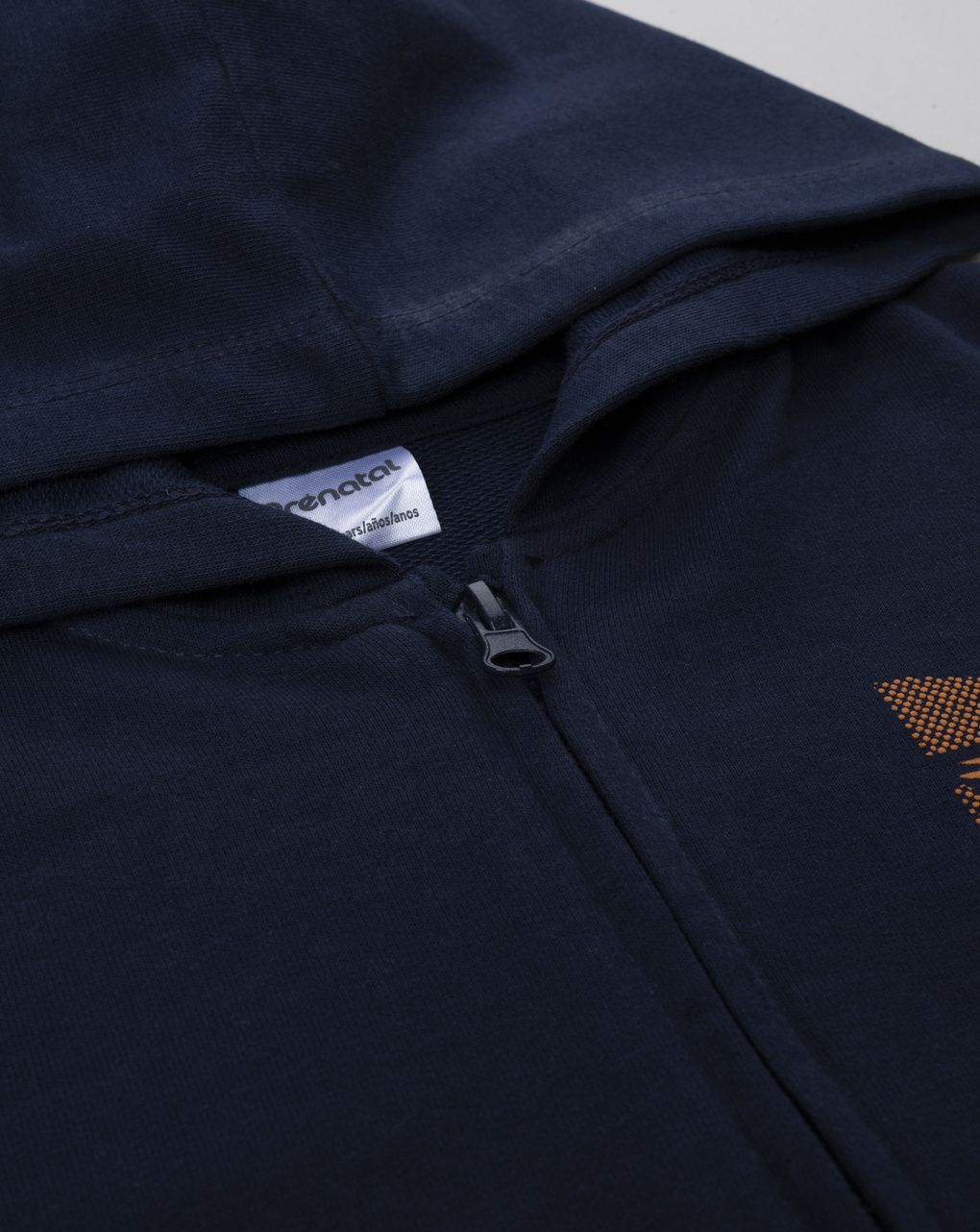 Felpa bimbo blu stampa rilievo