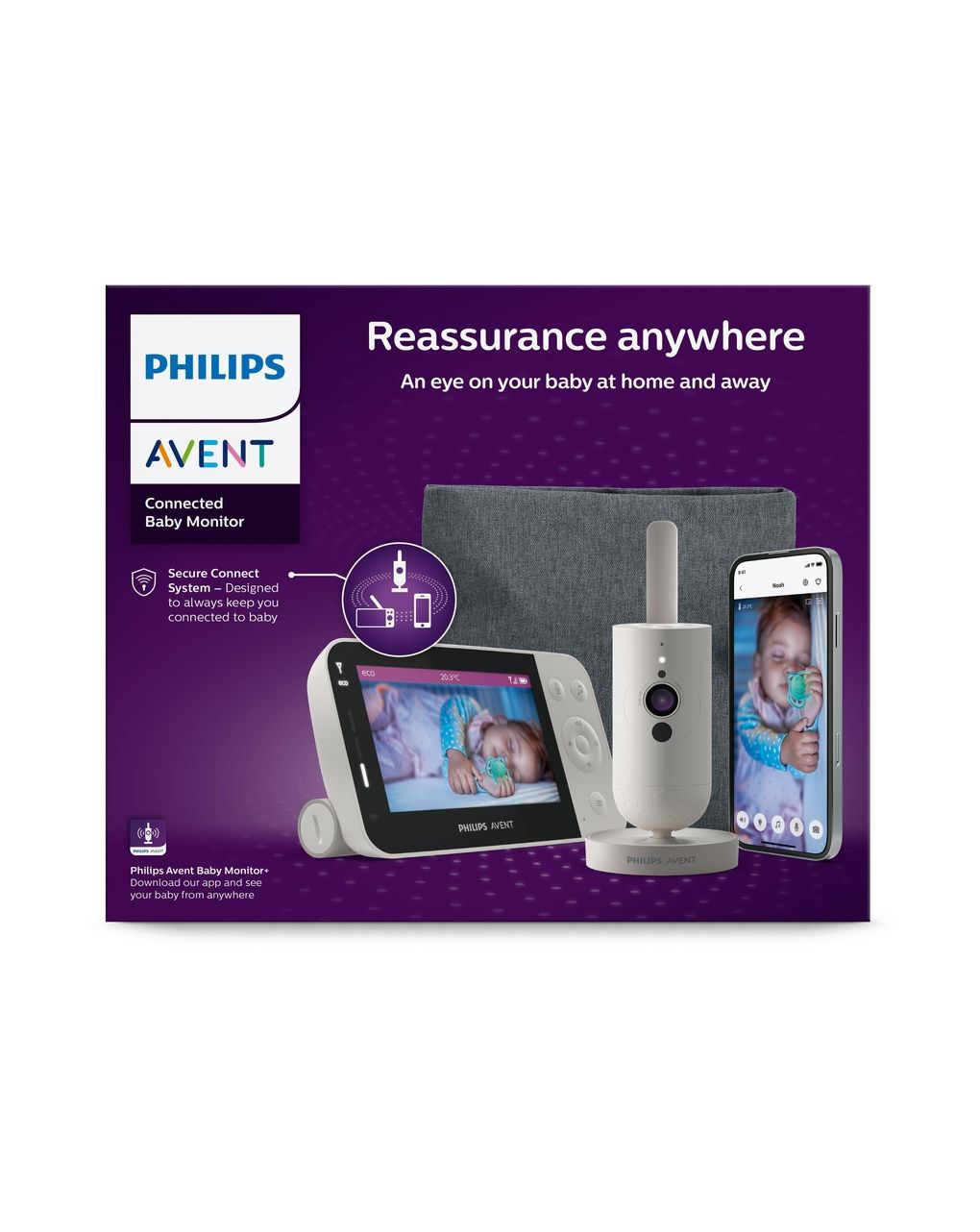 Video baby monitor premium connesso con applicazione - philips avent