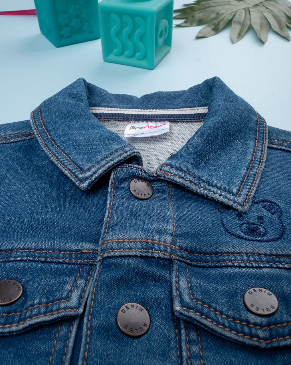 Giubbino bimbo denim chiaro
