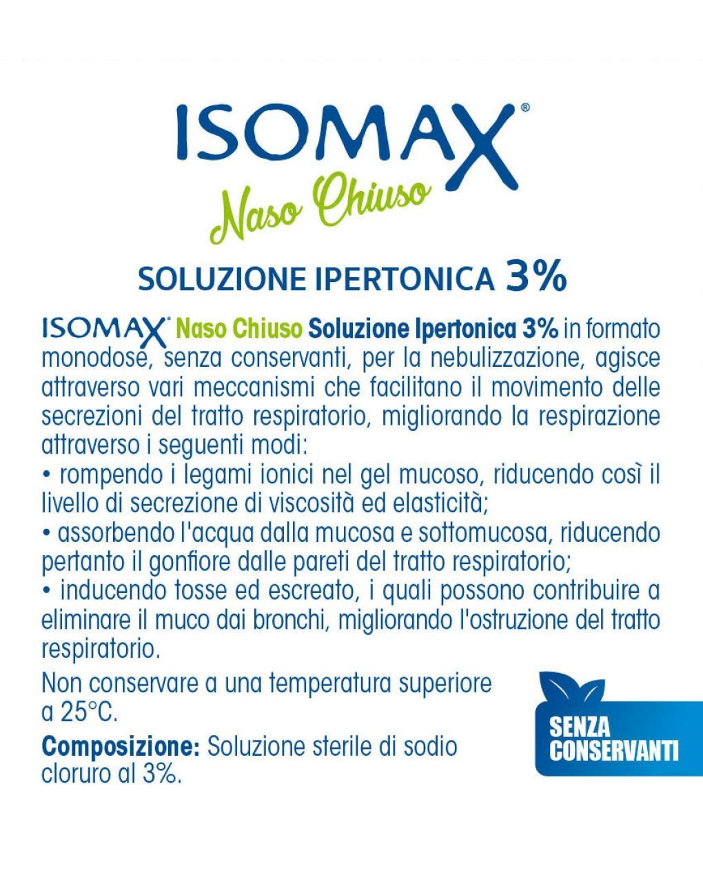 Flaconcini ipertonici 20 fl x 5ml - isomax