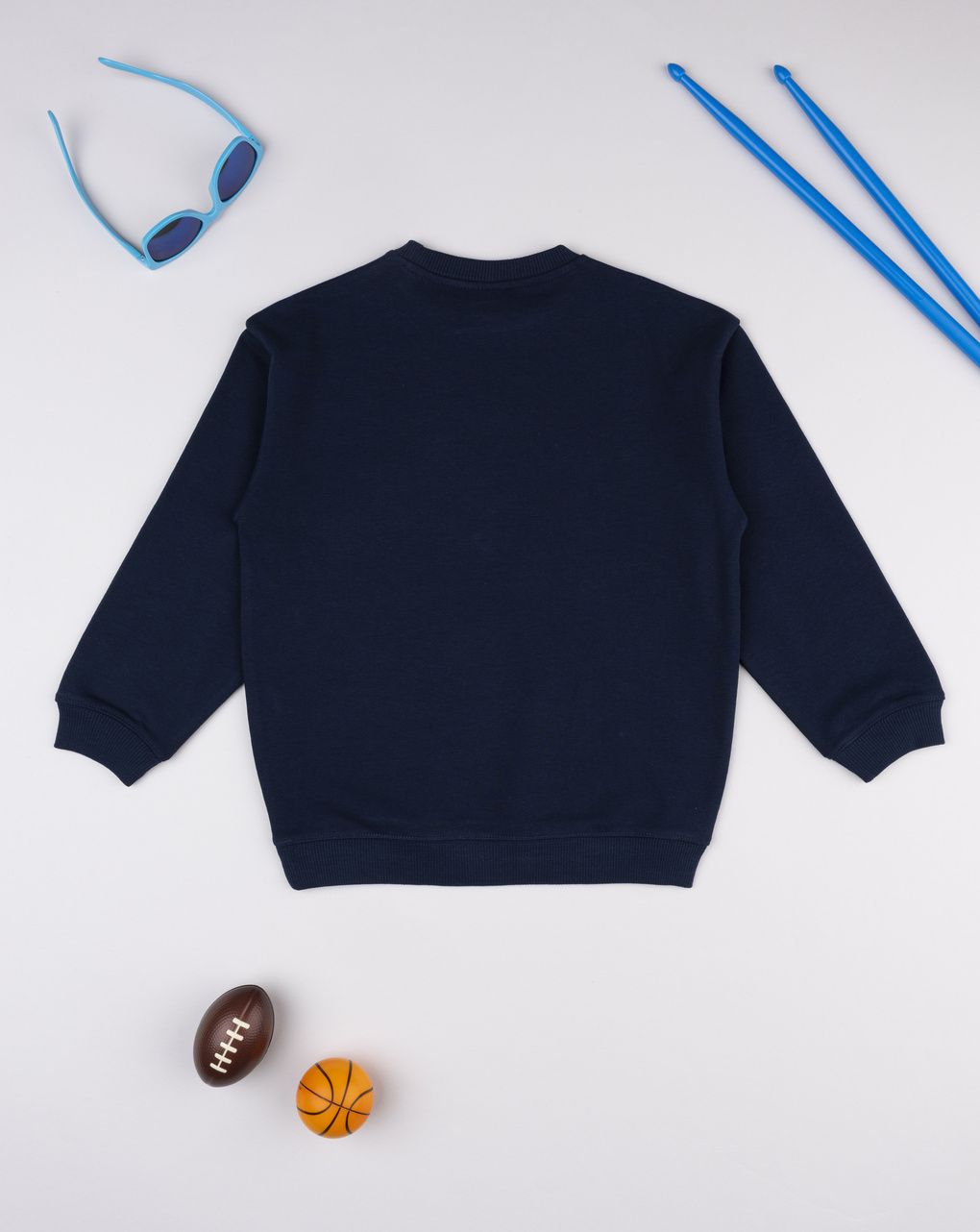 Felpa bimbo blu stampa dinosauri