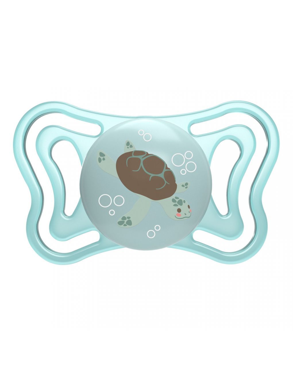 2 succhietti physio light silicone 6-16m azzurro – chicco