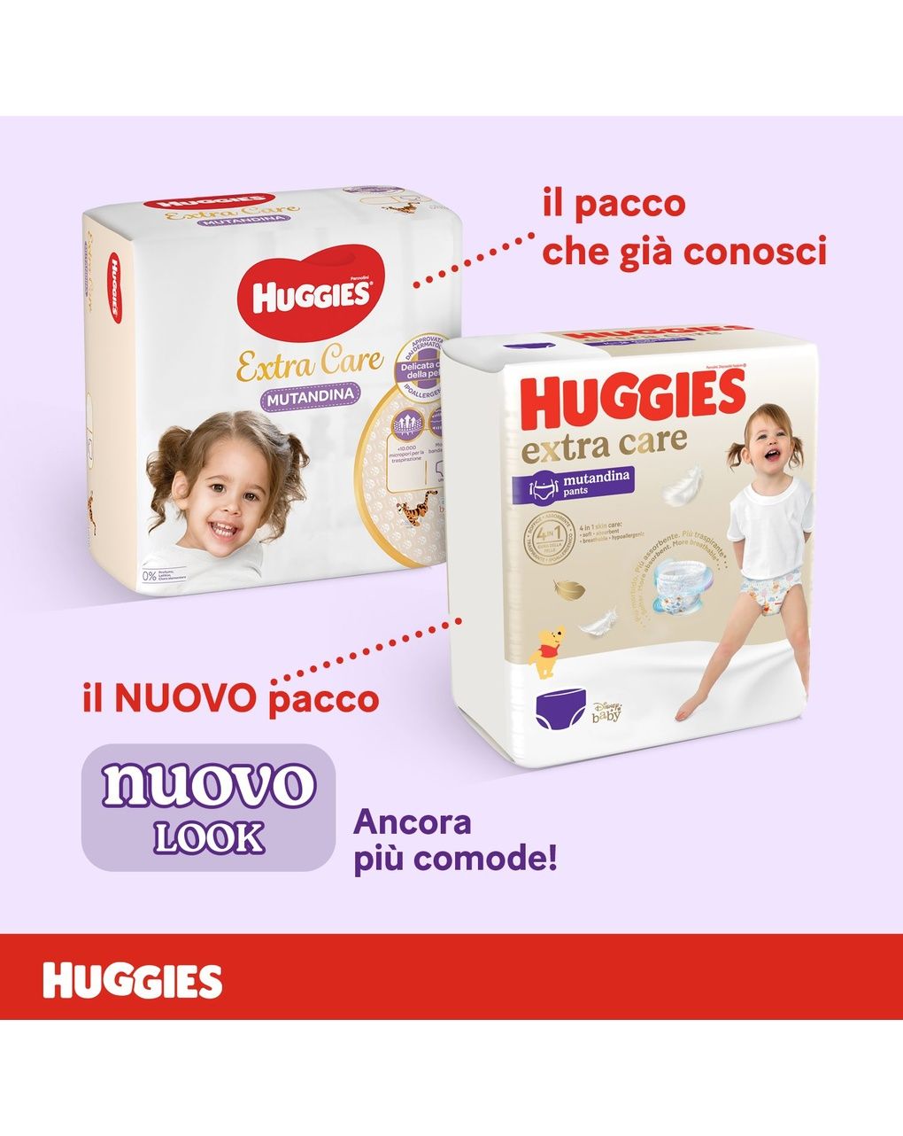 Pannolini extra care mutandina mega pack tg 4 (9-14 kg) - 80 pannolini - huggies
