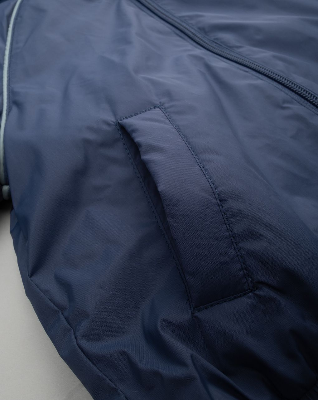 Giubbino bimbo blu materiale riciclato