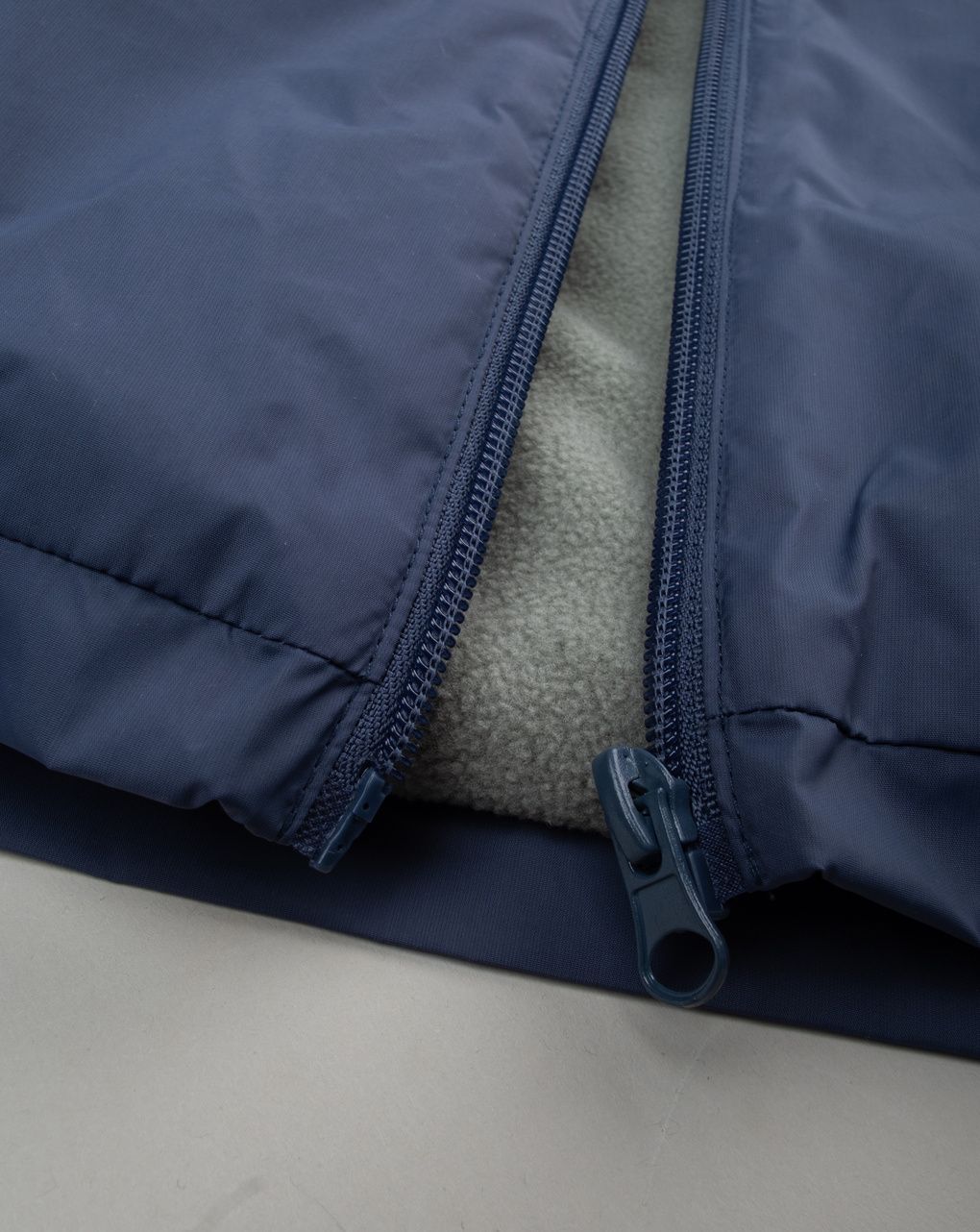 Giubbino bimbo blu materiale riciclato